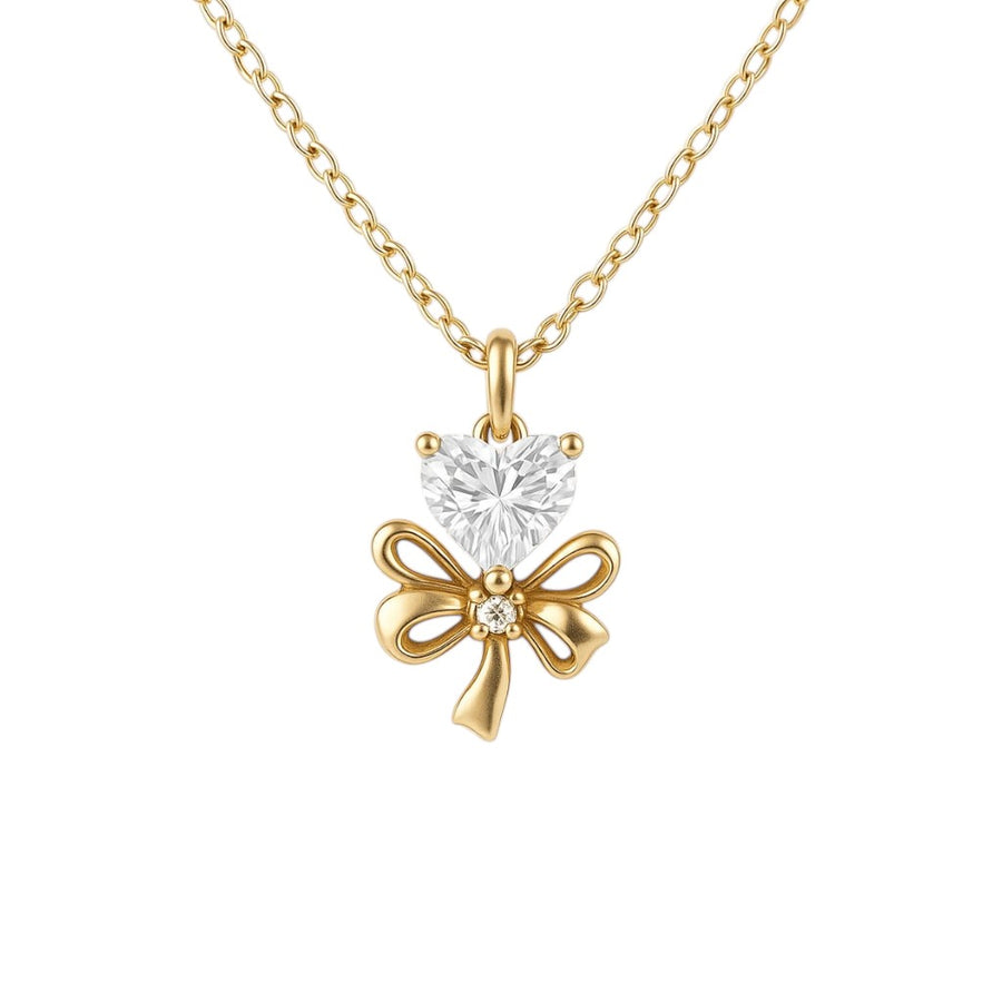 Heart gold necklace