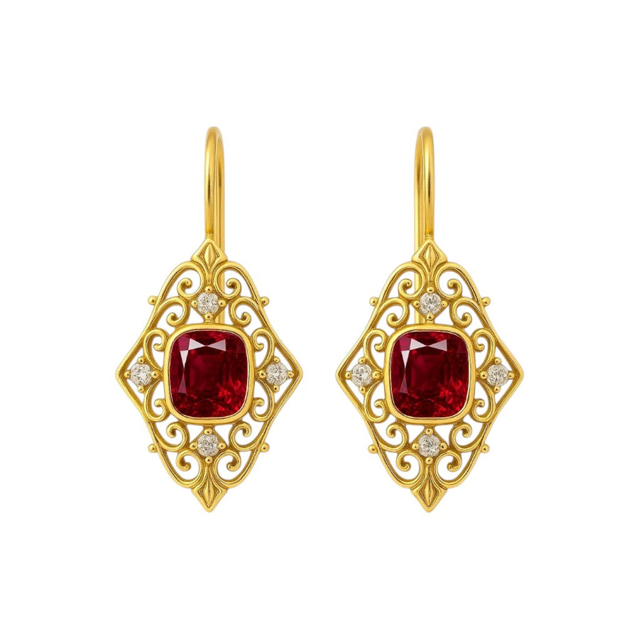 Arabella gold earrings